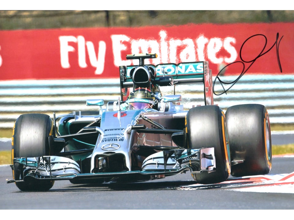 Nico Rosberg Mercedes F1 genuine signed authentic photo. COA UACC