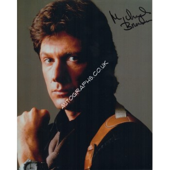 Michael Brandon Dempsey Makepeace signed genuine authentic signed photo. COA UACC