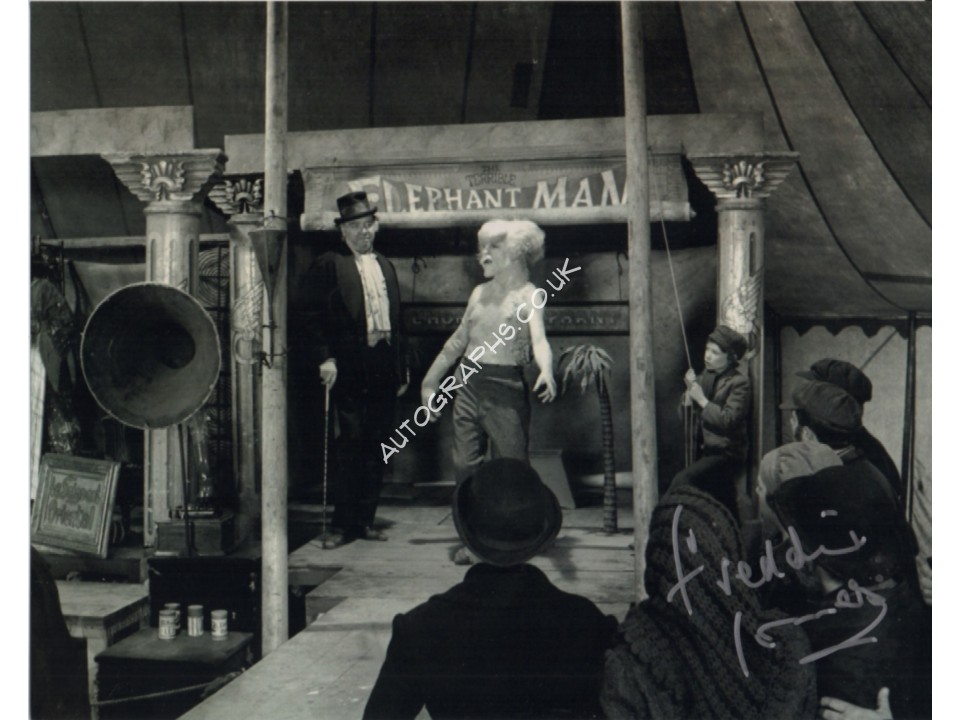 Freddie Jones Elephant Man authentic genuine signed photo. COA UACC