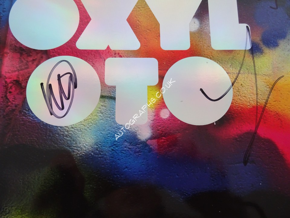 Coldplay MYLO XYLOTO music genuine signed authentic signature. COA UACC