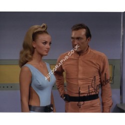 Barbara Bouchet Star Trek signed original genuine autograph authentic photo. COA UACC