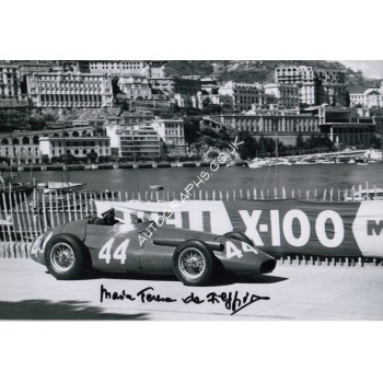 Maria Teresa de Filippis F1 authentic genuine signed autograph photo. COA UACC