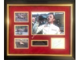 Graham Hill F1 Lotus authentic signed genuine signature photo display. COA UACC