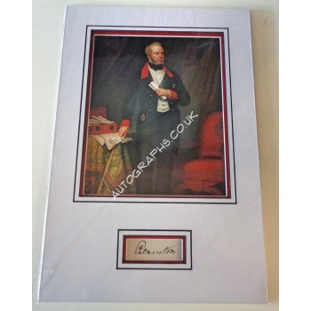 Lord Palmerston PM signed authentic genuine signature autograph 2. COA UACC