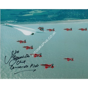 Mike Bannister Concorde authentic genuine signed autograph image 6. COA UACC