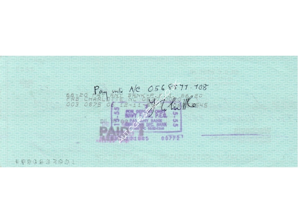 WW2 Frank Whittle Jet Engine genuine authentic signed autograph cheque. COA UACC