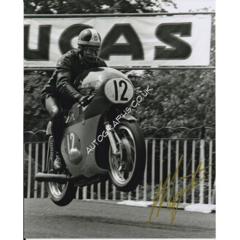 Giacomo Agostini genuine authentic autograph signed photo 2. COA UACC
