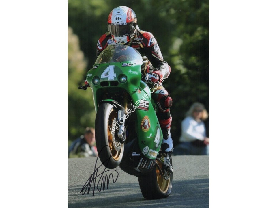Michael Rutter Superbikes TT authentic signed autograph photo. COA UACC