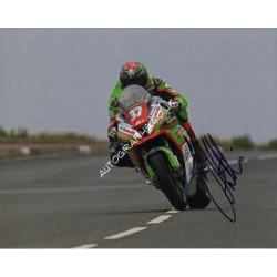 James Hillier Superbikes TT IOM authentic signed autograph photo. COA UACC