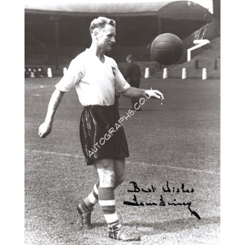 Tom Finney England football Preston authentic genuine signed autograph photo. COA UACC