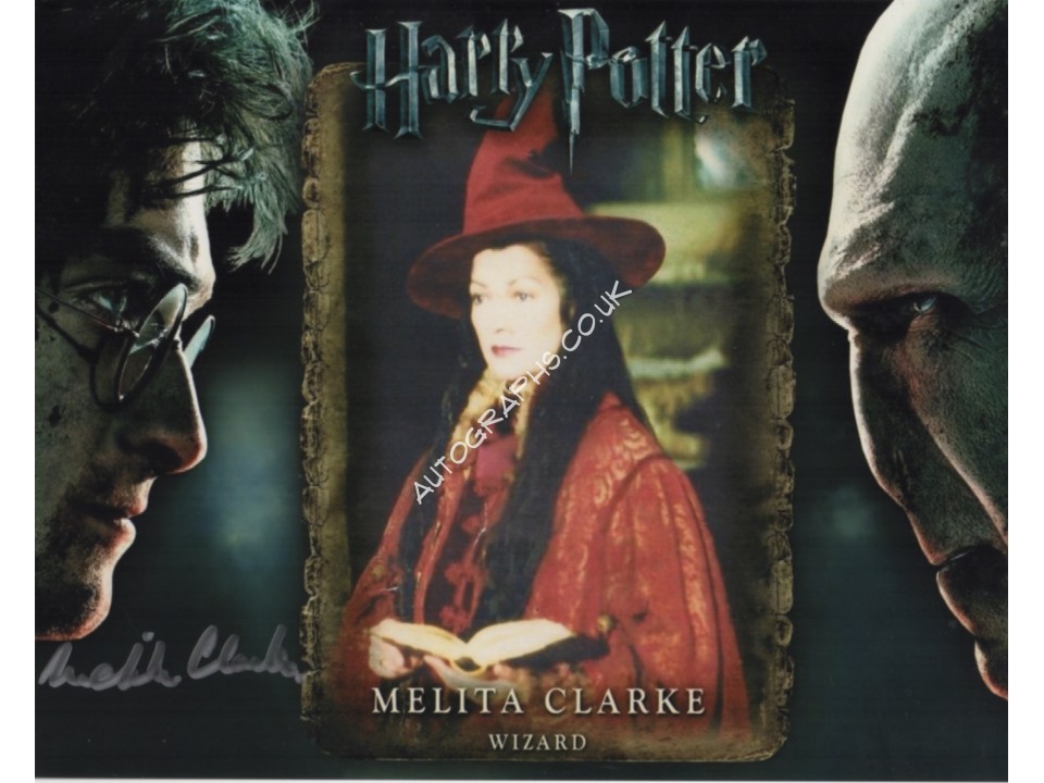 Melita Clarke Harry Potter authentic genuine signed autograph photo. COA UACC