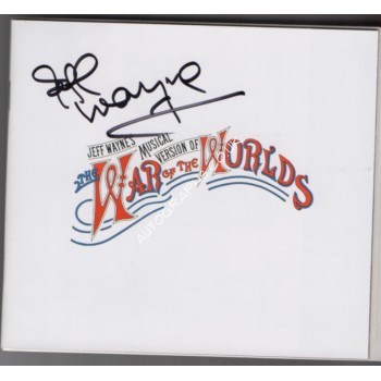 Jeff Wayne signed CD authentic genuine signed autograph. COA UACC