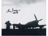 WW2 BOB Tony Iverson DFC signed authentic autograph photo 2. COA UACC
