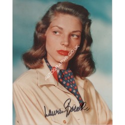 Lauren Bacall genuine signed authentic signature photo 2. COA UACC