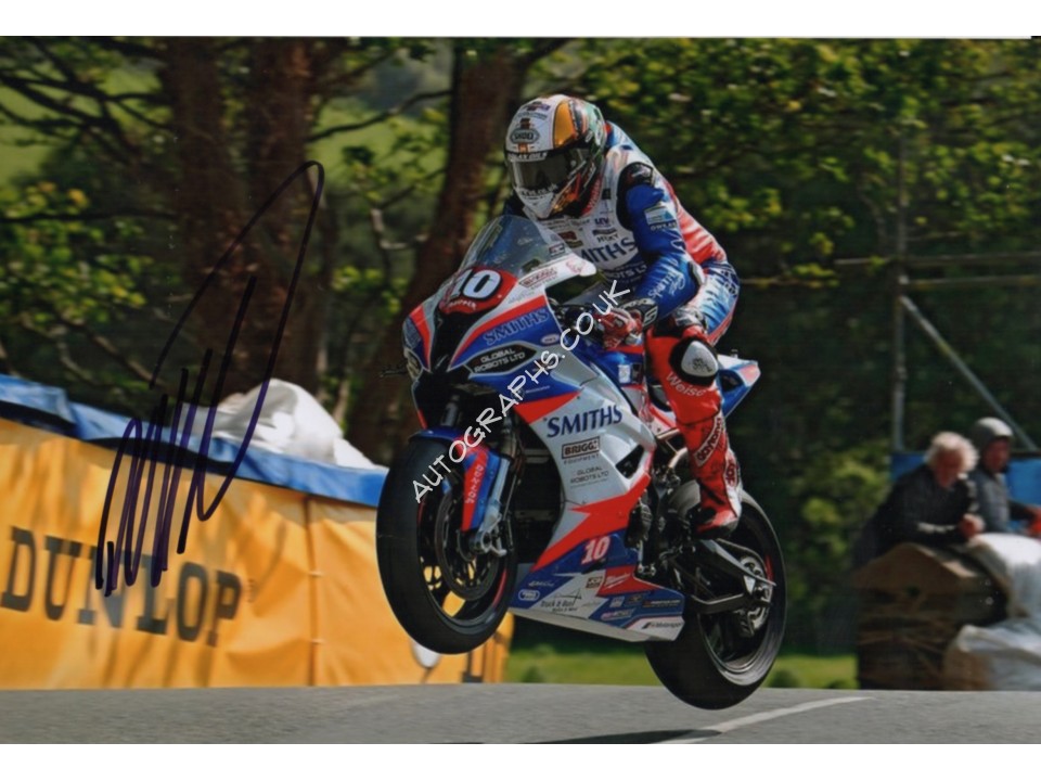 Peter Hickman Superbikes TT authentic signed autograph photo. COA UACC Peter Hickman Superbikes TT authentic signed autograph photo. COA UACC