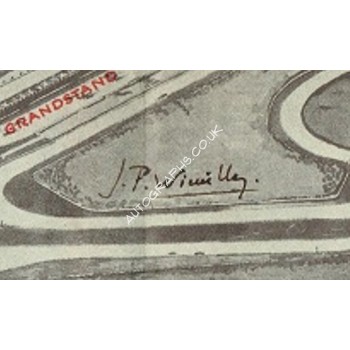 Jean Pierre Wimille Signed Invitation Fold Out 1936 Jean Pierre Wimille Signed Invitation Fold Out 1936