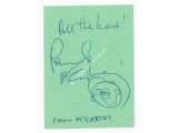 Paul McCartney smiley doodle signed genuine authentic signature. COA UACC Paul McCartney smiley doodle signed genuine authentic signature. COA UACC
