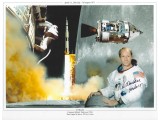 Al Worden Signed Apollo 15 8x10 Photo. COA UACC Al Worden Signed Apollo 15 8x10 Photo. COA UACC