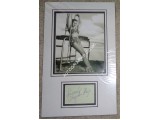 Virginia Mayo genuine authentic signed autograph signature display. COA UACC