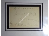 Lord Salisbury PM genuine signed autograph signature display.. COA UACC