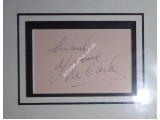 Yvonne DeCarlo genuine signed autograph signature display.. COA UACC
