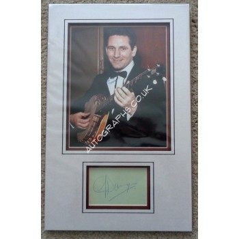 lonnie Donegan Skiffle King genuine signed autograph signature display.. COA UACC