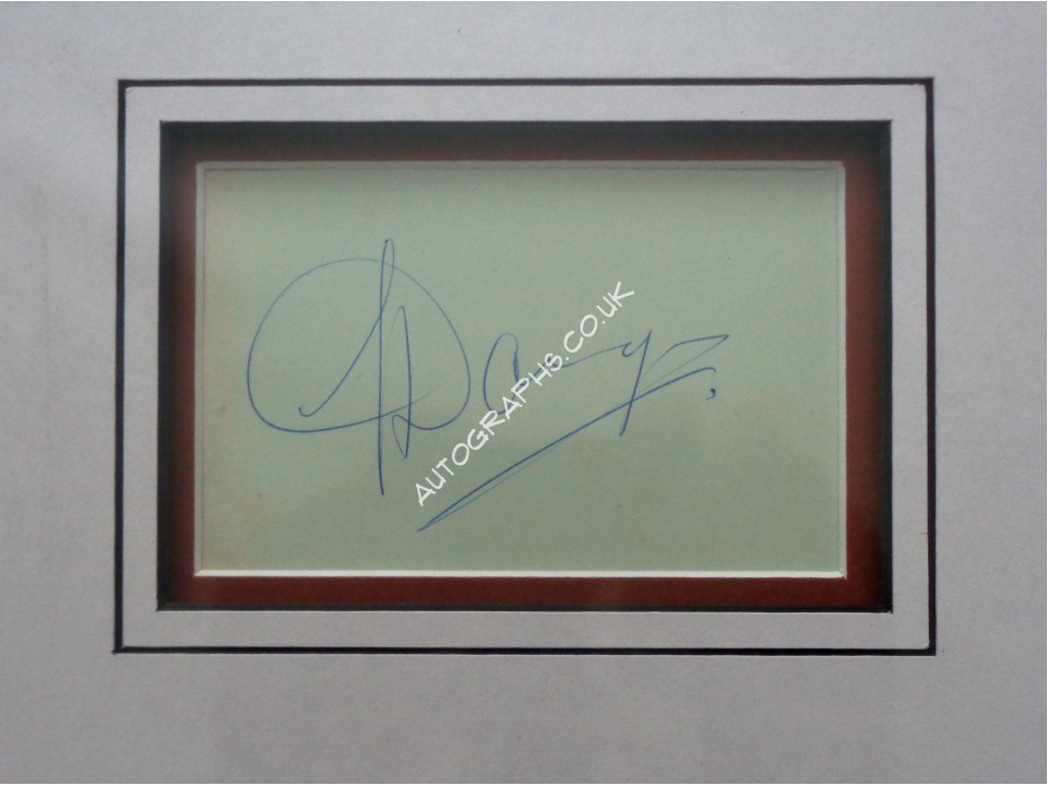 lonnie Donegan Skiffle King genuine signed autograph signature display.. COA UACC