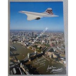 Concorde Mike Bannister Adrian Meredith genuine signed photo 6. COA UACC