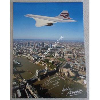 Concorde Mike Bannister Adrian Meredith genuine signed photo 6. COA UACC