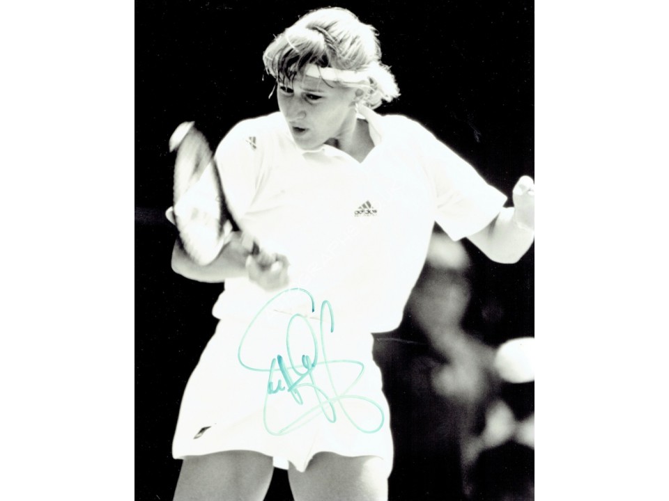 Steffi Graf genuine original authentic signed autograph photo. COA UACC