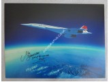 Concorde Mike Bannister Adrian Meredith authentic signed autograph photo. COA UACC