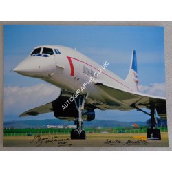 Concorde Mike Bannister Adrian Meredith genuine signed photo. COA UACC