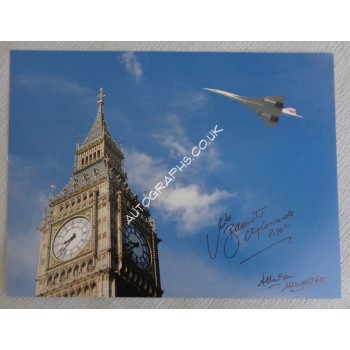 Mike Bannister Adrian Meredith Concorde authentic signed autograph photo. COA UACC