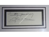 Princess Grace Kelly Monaco authentic signed genuine autograph photo display. COA UACC