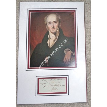 Earl Charles Grey PM politics rare signed authentic genuine signature Note. COA UACC