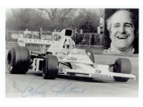 Denny Hulme genuine original authentic signed autograph photo. COA UACC