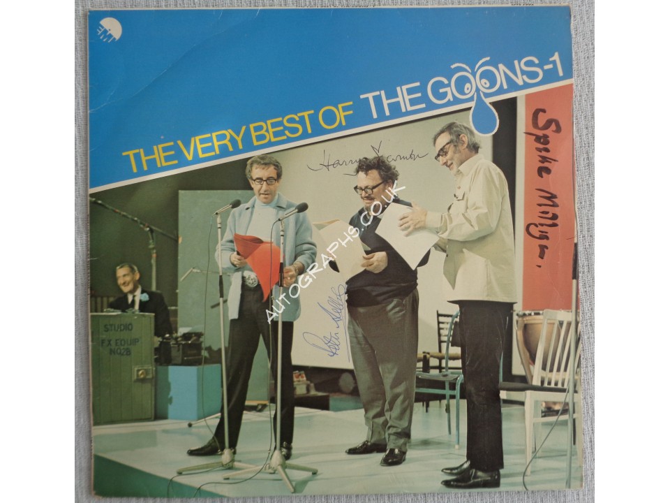 Goons Peter Sellers Secombe Milligan authentic signed genuine autograph vinyl album. COA UACC