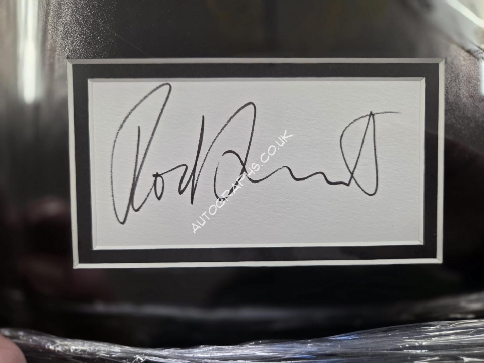 Rod Stewart Maggie May music authentic signed genuine signature display. COA UACC