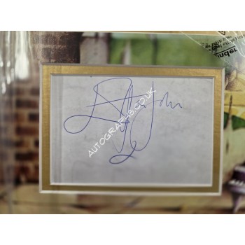 Elton John Yellow Brick Road music authentic signed genuine signature display. COA UACC Elton John Yellow Brick Road music authentic signed genuine signature display. COA UACC
