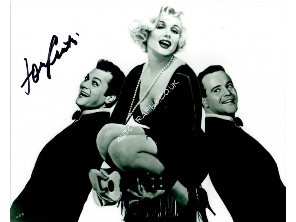 Tony Curtis authentic signed genuine autograph signature photo. COA UACC Tony Curtis authentic signed genuine autograph signature photo. COA UACC