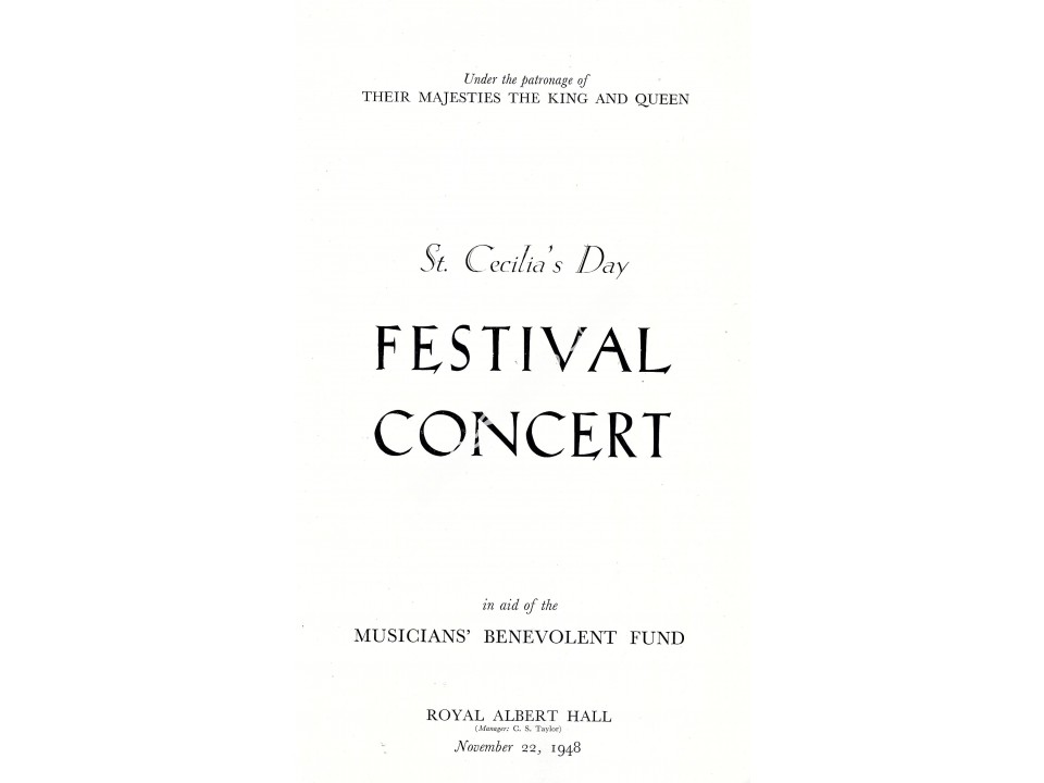 Sir Malcolm Sargent Signed 1948 Concert Programme. COA UACC