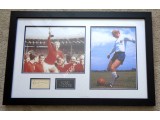 Bobby Moore West Ham signed authentic signature autograph photo display. COA UACC