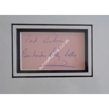 Billy Wells Boxing signed authentic signature autograph photo display. COA UACC