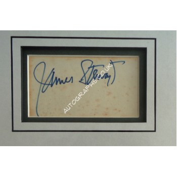 James 'Jimmy' Stewart signed authentic genuine signature photo display. COA UACC James 'Jimmy' Stewart signed authentic genuine signature photo display. COA UACC