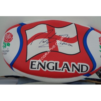 Martin Johnson England Rugby authentic signed genuine signature autograph. COA UACC