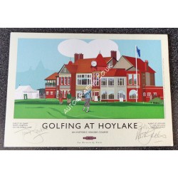 Tony Jacklin Nick Faldo Golf authentic signed genuine signature autograph. COA UACC