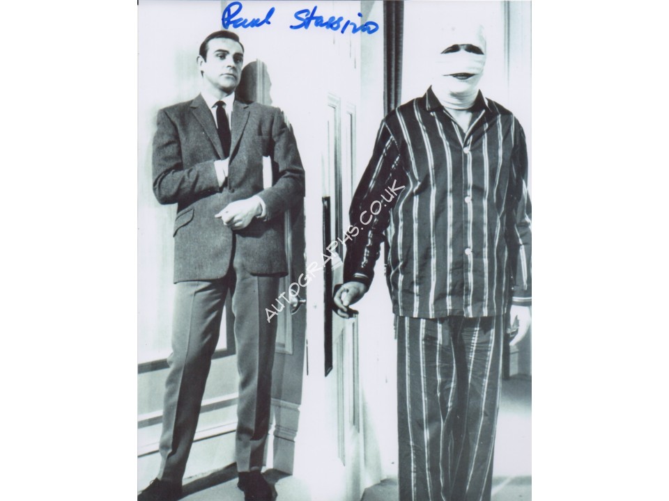 Paul Stassino James Bond signed authentic genuine signature photo. COA UACC Paul Stassino James Bond signed authentic genuine signature photo. COA UACC