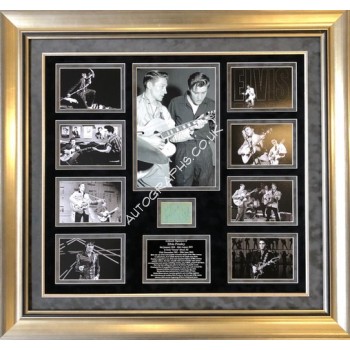 Elvis Presley Scotty Moore signed authentic genuine autograph photo. COA UACC