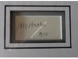 Bunny Austin Tennis signed genuine signature autograph display. COA UACC