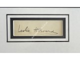 Leslie Howard GWTW signed authentic autograph photo display. COA UACC